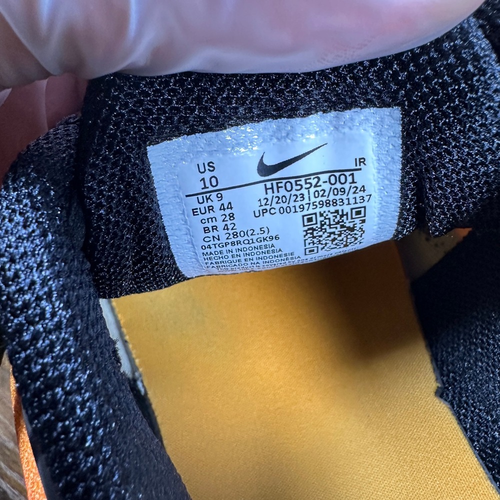 Nike Air Max Plus Sunset Orange Yellow Black HF0552-001 Mens Size 10 Sneaker - Picture 5 of 8
